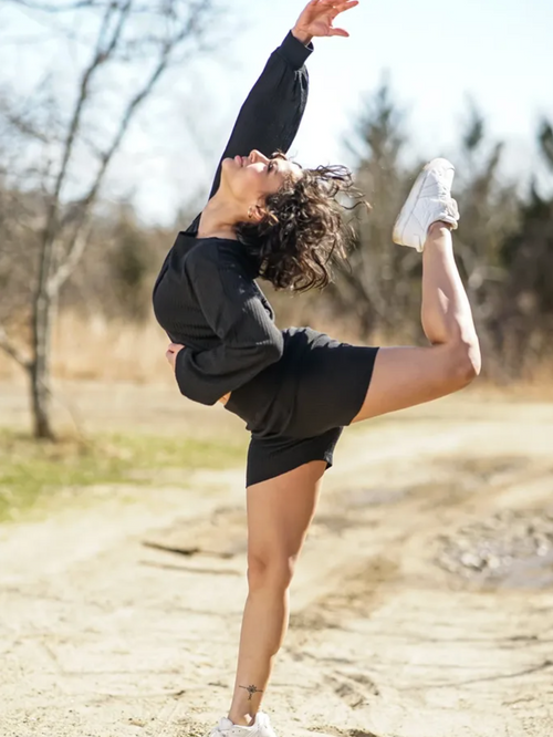 Ribbed Crop Top & Shorts Set