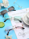 Rimless Rectangle Sunglasses