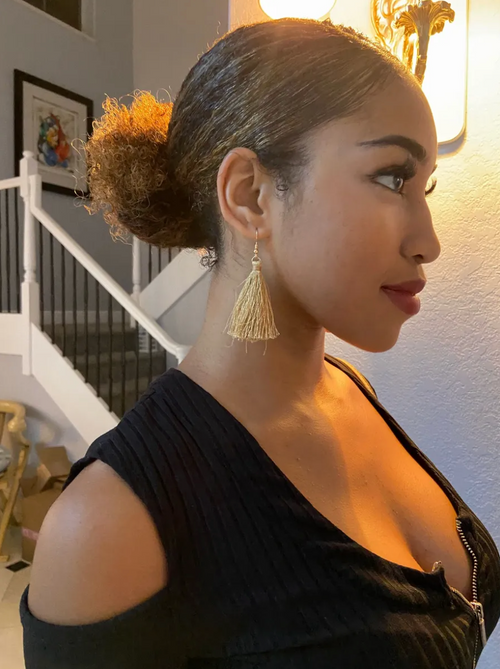 Gold Tassel Earrings