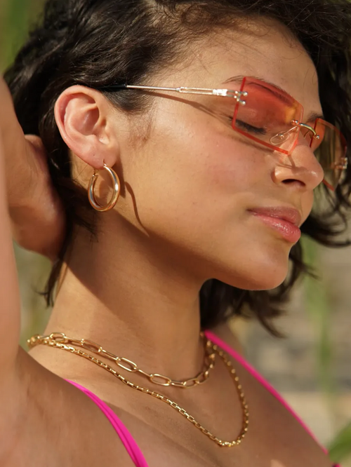 Gold Double Layer Necklace