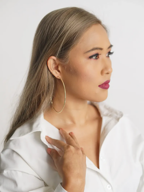 Large Gold Hoop Earrings